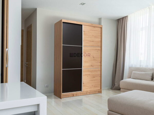 Garderober klizna vrata KLG 150 artisan/crno