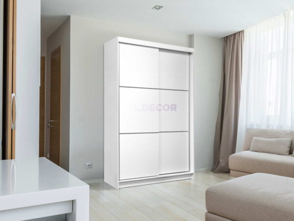 Garderober klizna vrata KLG 150 belo